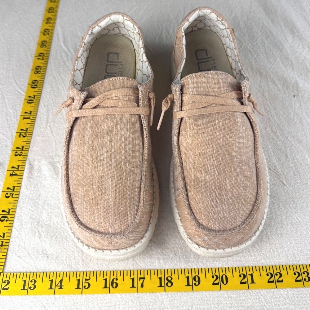 Hey Dude Wendy Shoes Women Size 11 Sparkling Rose Gold Glam Slip-On Sneakers